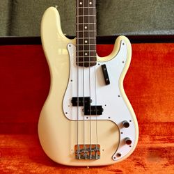 1967 Fender Precision Bass Black Olympic White Refin w/OSHC