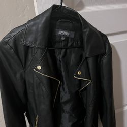 Kenneth Cole Black Leather Jacket