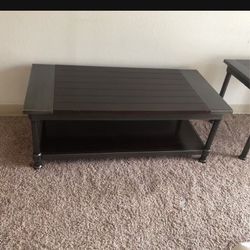1 coffee and 2 sides table