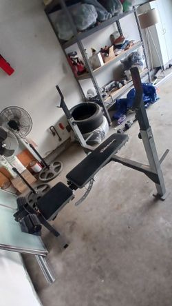 Gym workout bench