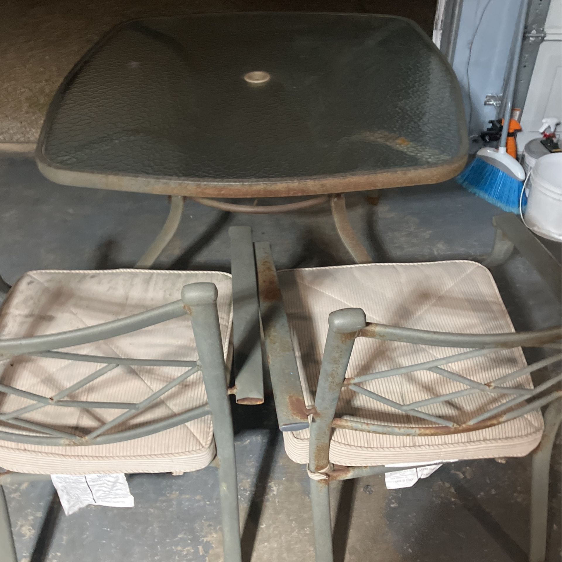 Free Glass Table And Chairs