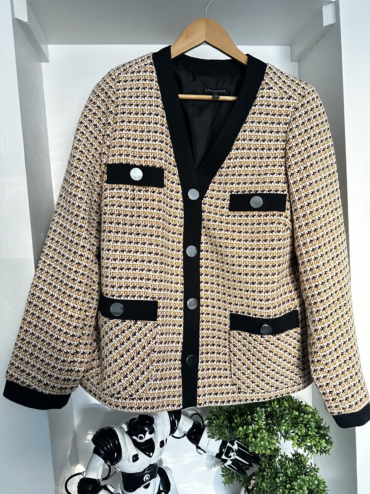 Cardigan Tweed Lane Bryant Size 14 / Size L