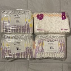Diapers Size 1 And 2 