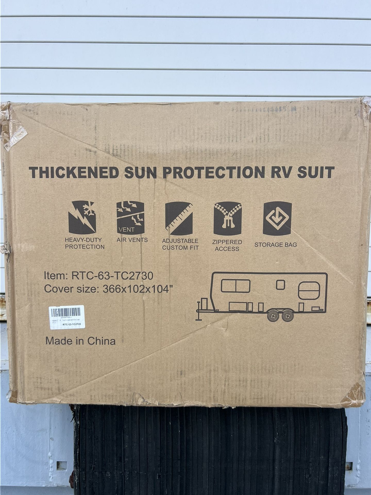 New THIckened Sun Protection RV Suit Cover Size 366x102x104