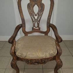 Vintage ornate Heavy Duty Wooden Chair