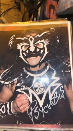 WWE PSYCHOSIS SIGNED PHOTO