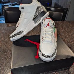 Nike Air Jordan 3 Retro White Cement ‘88 Dunk Contest (2013) 580775-160, Sz 11.5