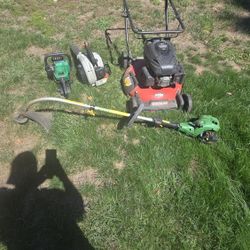 Gas lawn equipment- AS IS