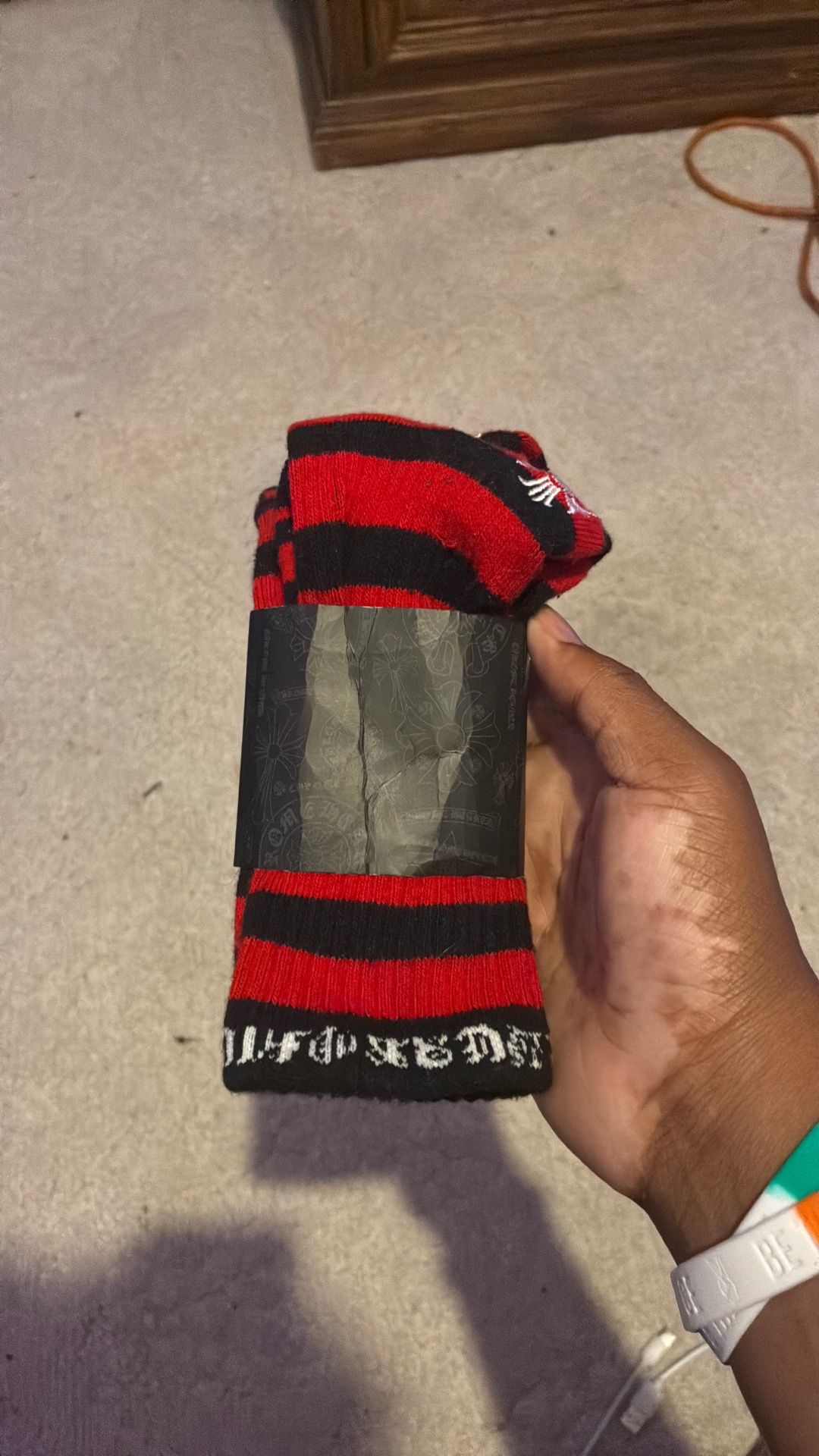Chrome heart socks