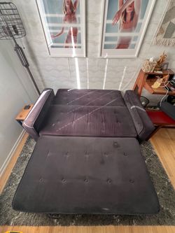 Pull-out convertible sofa bed