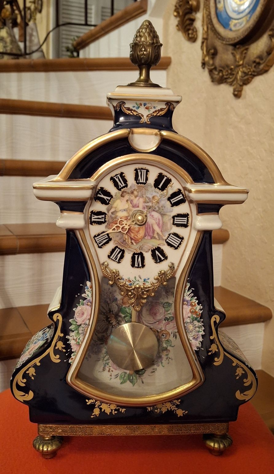 Antique Limoges Porcelain Clock France
