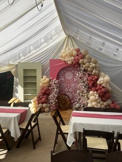 Draped tents