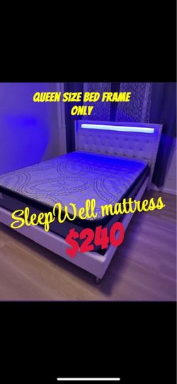 Queen size bed frame only