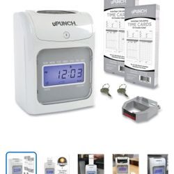 uPunch Employee Time Clock – Digital Time Card Machine (Works Great)