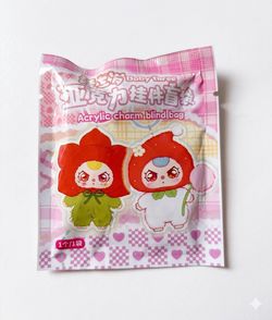 Baby Three Acrylic Mini Keychain Bag Charm Surprise Bag