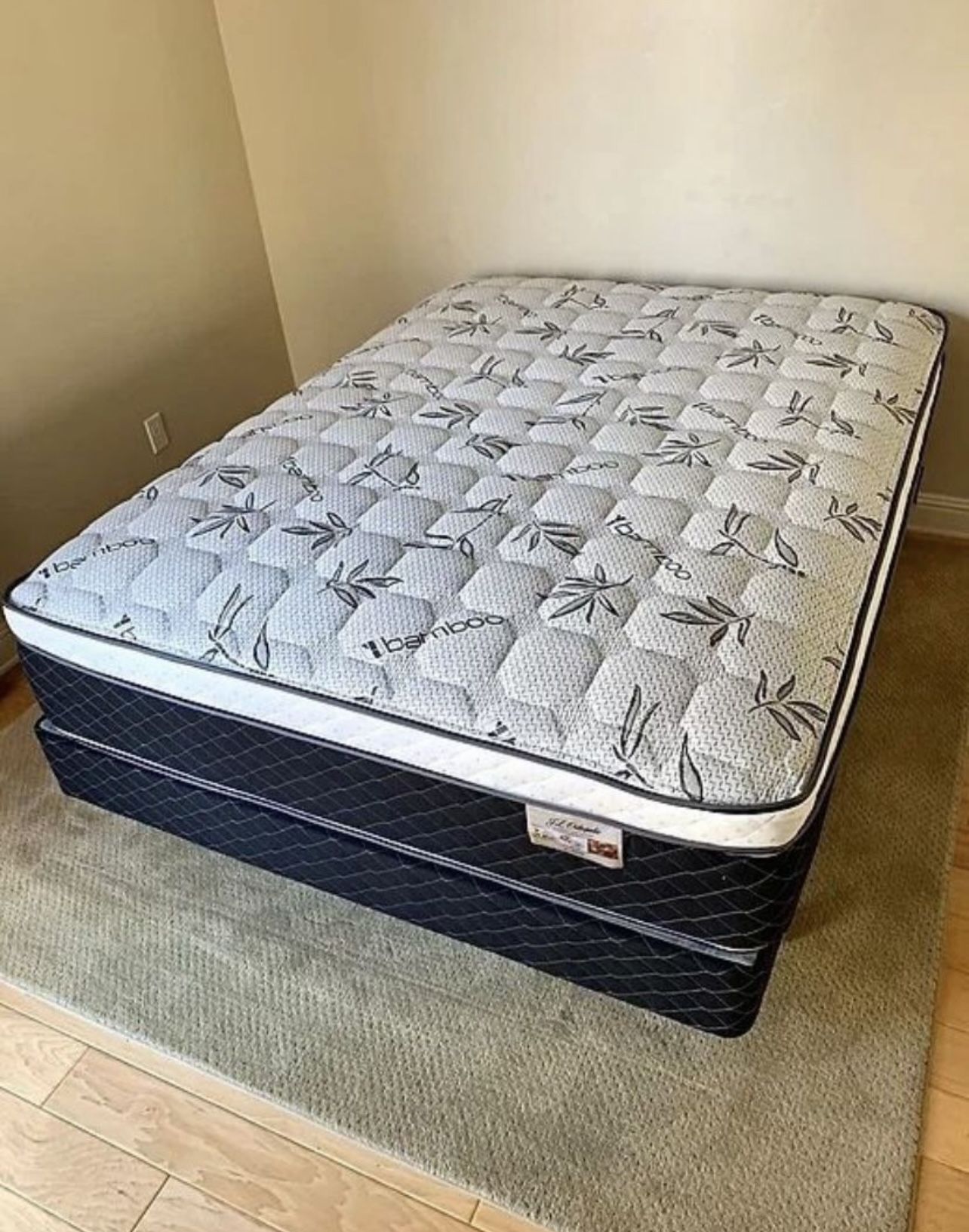 Full Size Mattress Pillow Top Bamboo Brand New