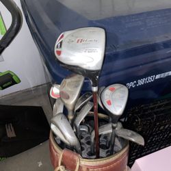 Golf Clubs And Bag 