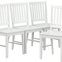 Dining Room Chairs 4 Pack Wood Shaker White Chairs
