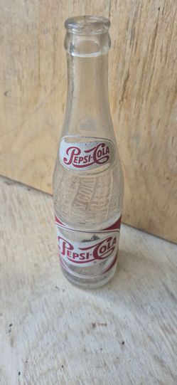 Vintage Pepsi-Cola Glass Bottle