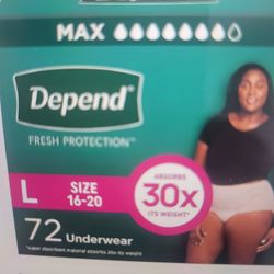 Depend fresh protection adult diapers