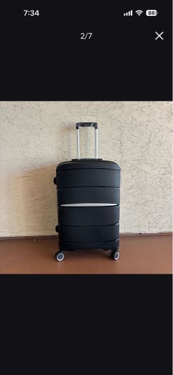 One New Black 25” H x 9.5” x 16.5” Suitcase Luggage