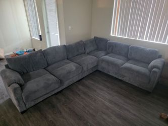 Grey sectional sofa
