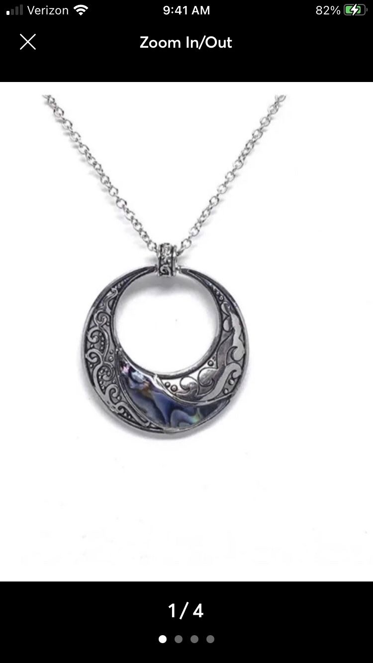 Wild Pearle Abalone Pendant - Mystic Moon