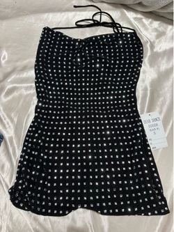 Silver studs bling romper (S)