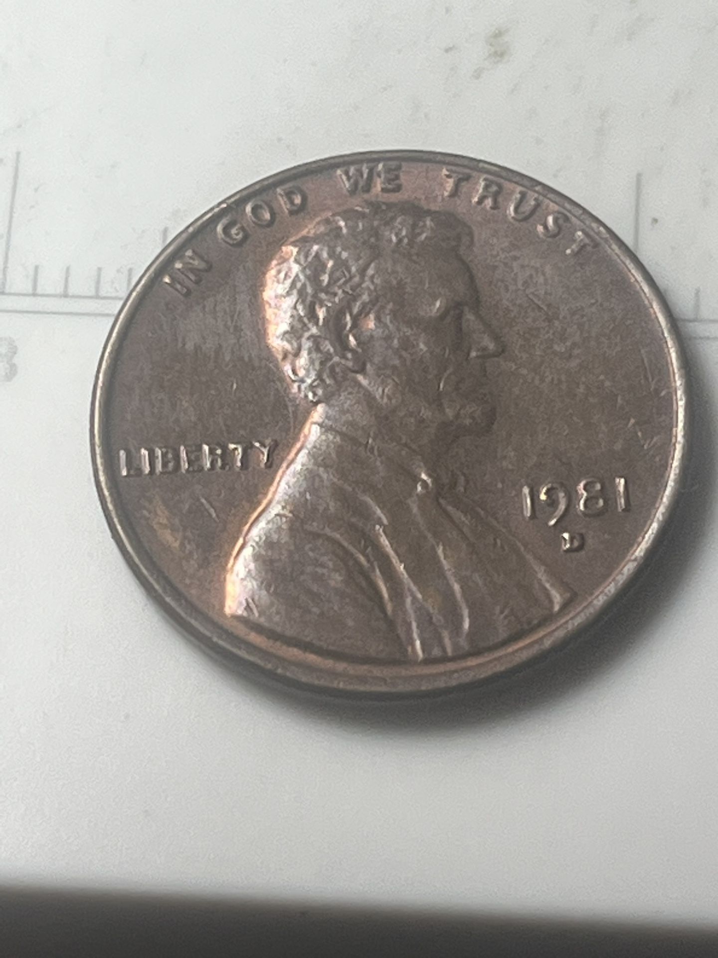 1981 D Penny