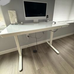 Glass Standing Desk