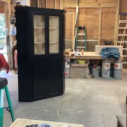 Gun Cabinet / Corner Hutch With Key Card Locks