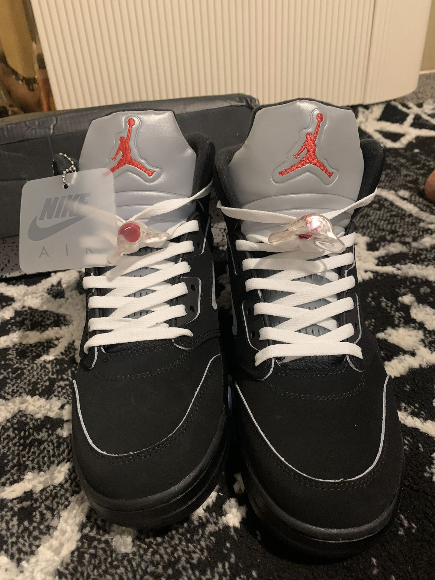 Jordan 5 Black Metallic (Wr3ps)
