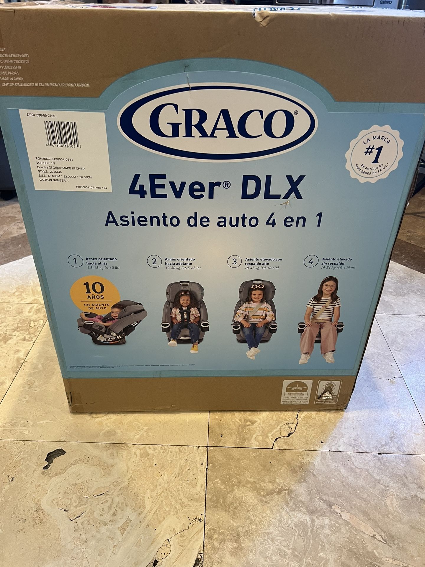 Graco 4Ever DLX 4-in-1 Convertible Car Seat - Charlie