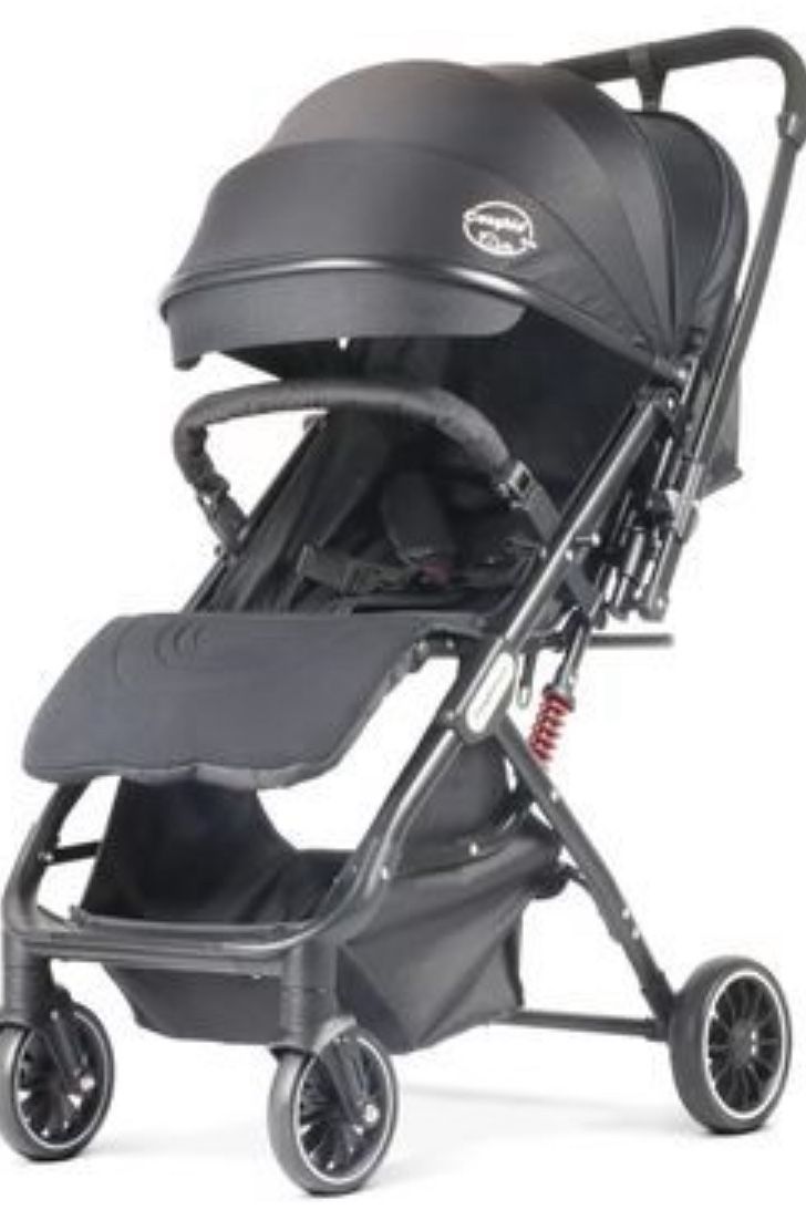Open Box BIUSIKAN Baby Stroller, Lightweight Stroller w/Snack Tray, Footmuff, Raincover, Cup Holder & Travelbag, Toddler Stroller Folding