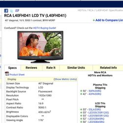 40in Lcd Rca Tv 