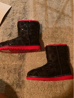 Minerva Black and Red Disney UGGS