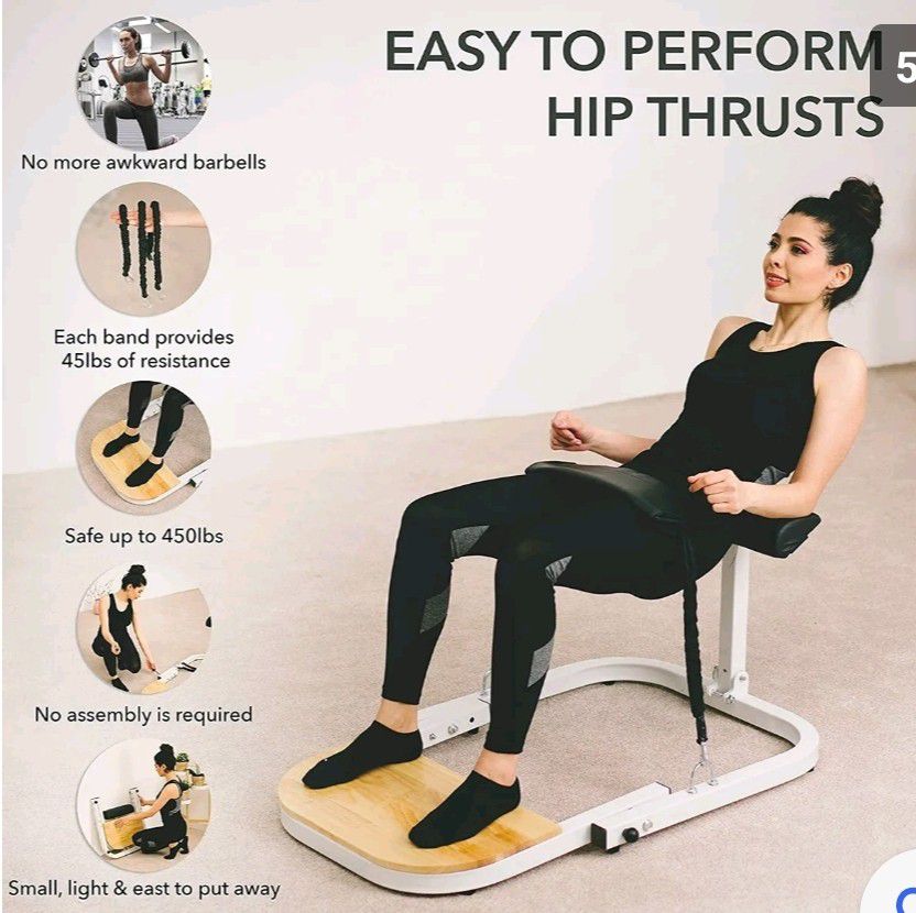 Hip Thrust Machine for Exercise & Booty Workouts for Women