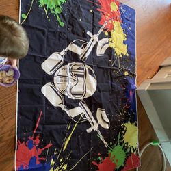 Paintball Birthday Vinyl Banner 