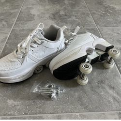 Ladies Shoe Retractable Skates