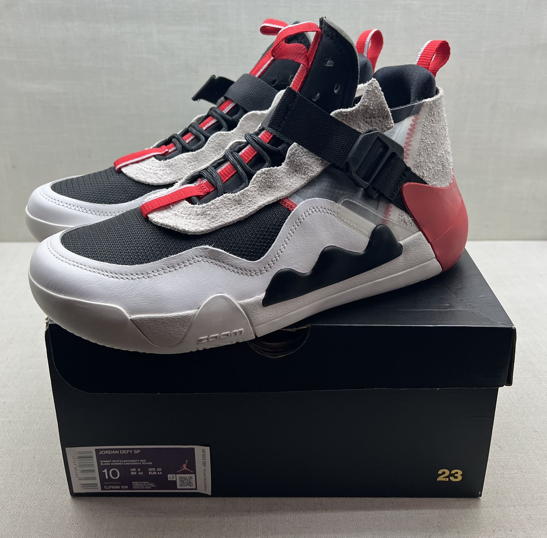 Nike Air Jordan Defy SP 'White Black Red' CJ7698 106 Men's Size: 10