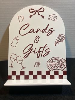 Cards and Gifts Sign Baby Shower Decor