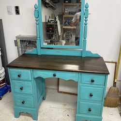 Vintage desk, kids desk, dresser, Make Up Table multi-use