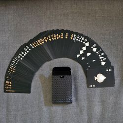 Waterproof Playing Cards, 4 Deck of Cards, Cool Premium Plastic Poker Cards for Game Night & Party Table Games