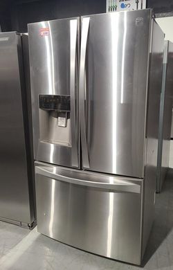 Kenmore 3 Door Stainless Steel Refrigerator Fridge

