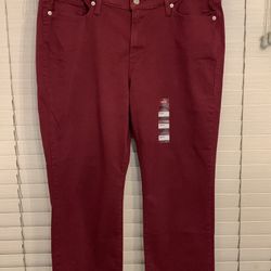 Women’s burgundy Pants Size 16 W M