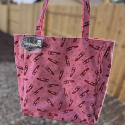 Lipstick & Hearts Pink Tote Bag