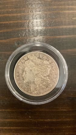 Morgan silver dollar coin