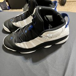 Jordan 6 Rings Black University Blue 