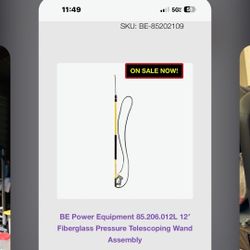 Telescopic high pressure wand