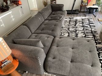 Large Gray Sectional Sofa
